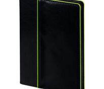 Ежедневник Alanis, недатированный, черный с зеленым арт.18299.39