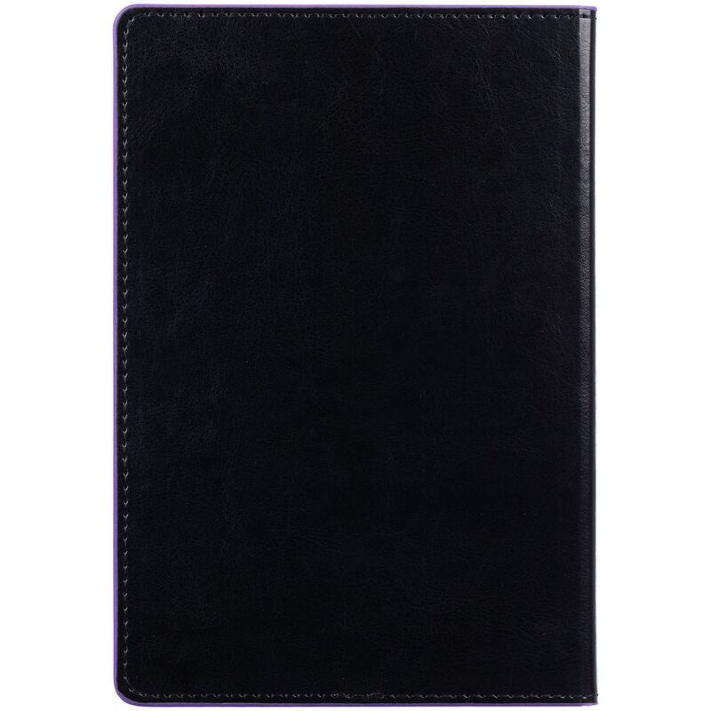 Ежедневник Alanis, недатированный, черный с фиолетовым арт.18299.37