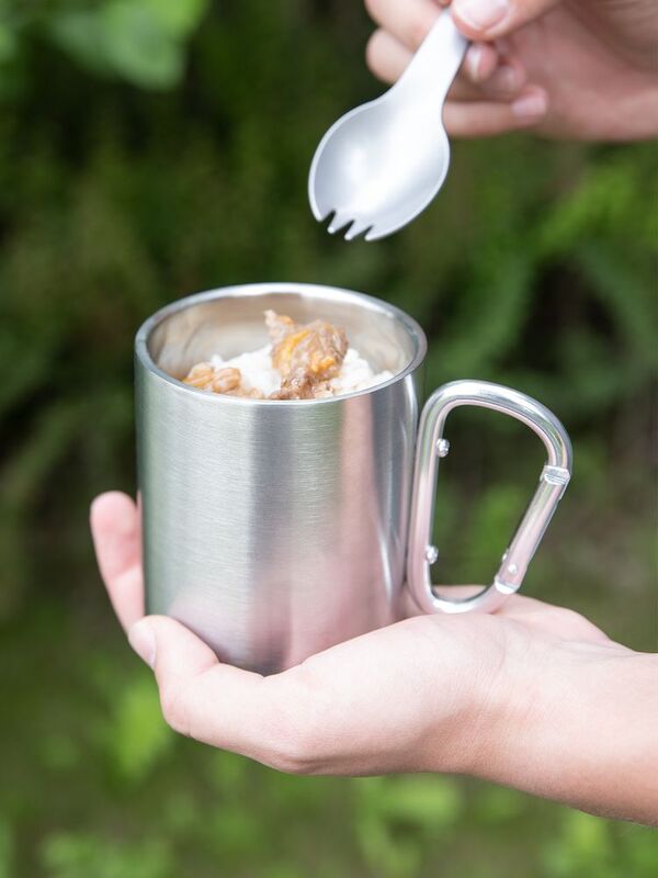 Кружка Trek, с серебристой ручкой-карабином арт.63011.10