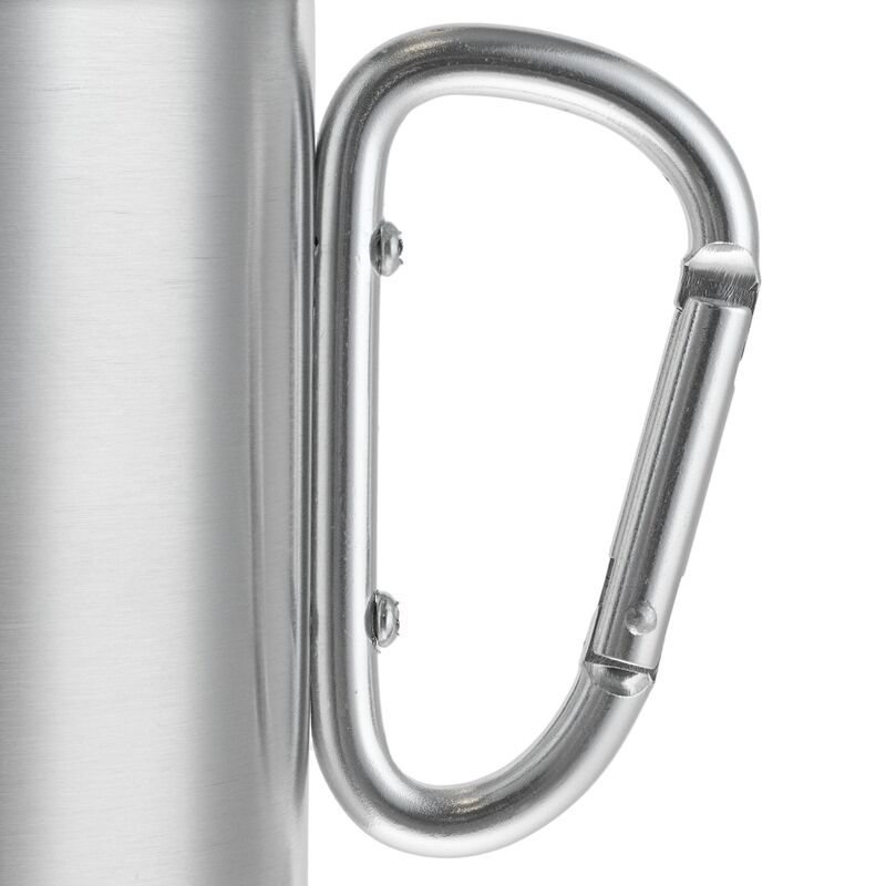 Кружка Trek, с серебристой ручкой-карабином арт.63011.10