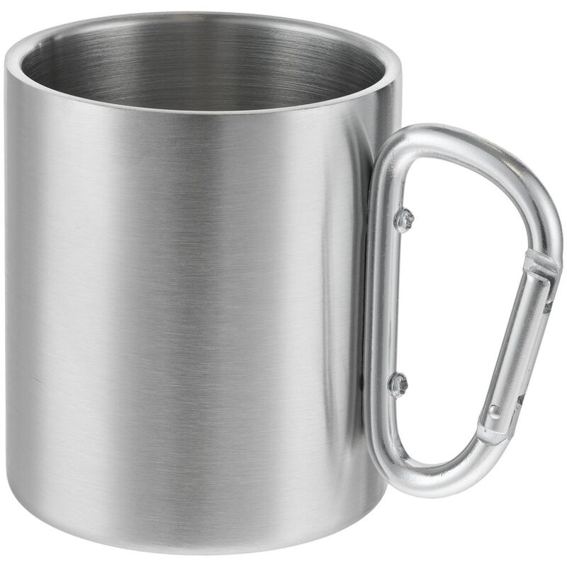 Кружка Trek, с серебристой ручкой-карабином арт.63011.10