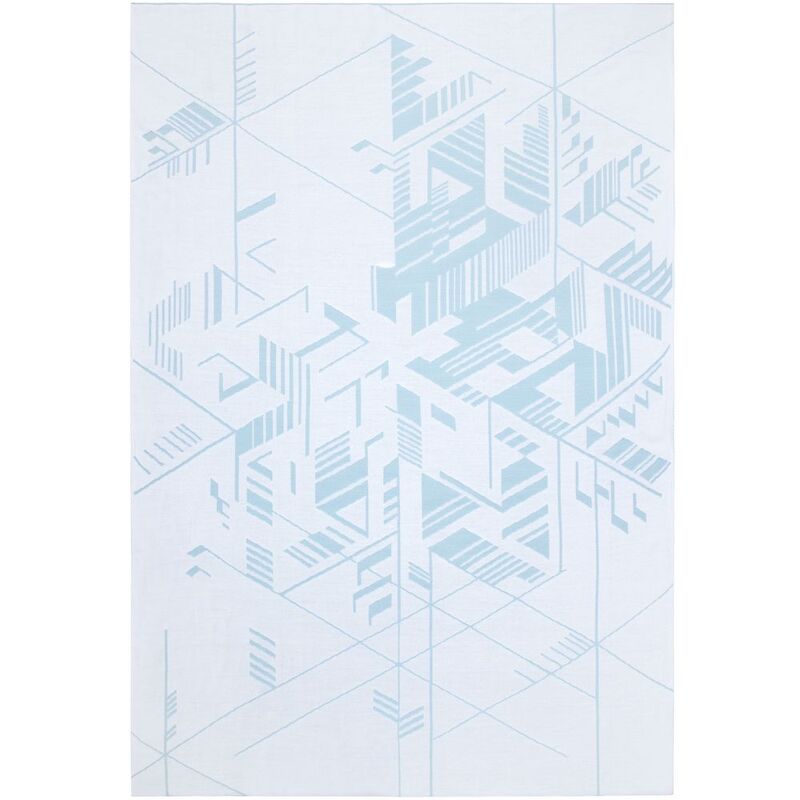 Плед Winterflake, бело-голубой с люрексом арт.20146.17