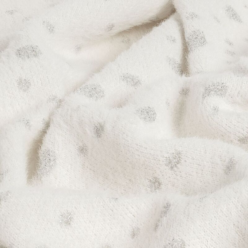 Плед Snowspot Fluffy, белый с люрексом арт.20149.60