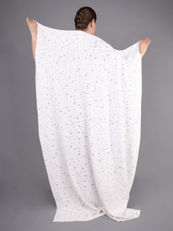 Плед Snowspot Fluffy, белый с люрексом арт.20149.60