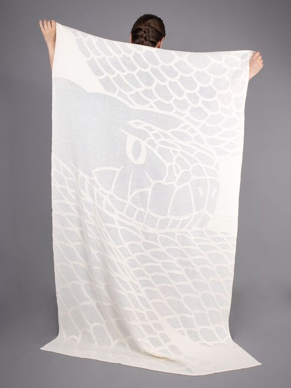 Плед Serpentica, молочный с люрексом арт.20151.60