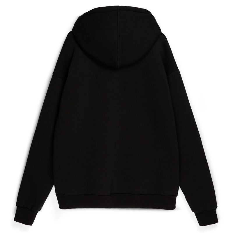 Толстовка унисекс оверсайз Zippy, черная арт.16883.30