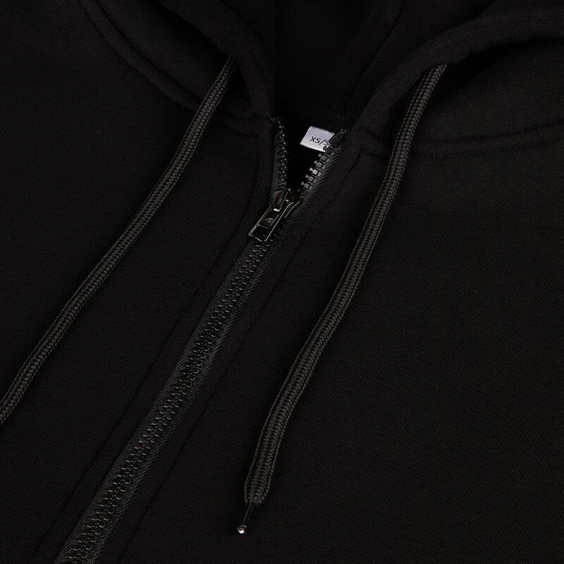 Толстовка унисекс оверсайз Zippy, черная арт.16883.30