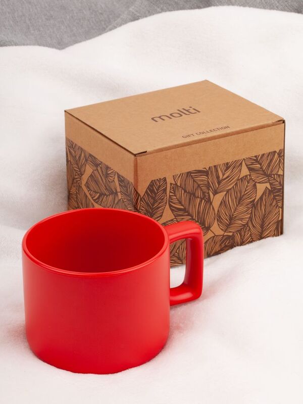 Чашка Jumbo в коробке матовая, красная арт.31114.50