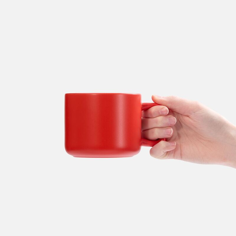 Чашка Jumbo в коробке матовая, красная арт.31114.50