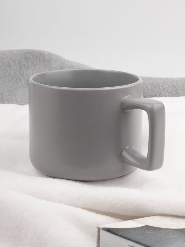 Чашка Jumbo в коробке матовая, светло-серая арт.31114.11