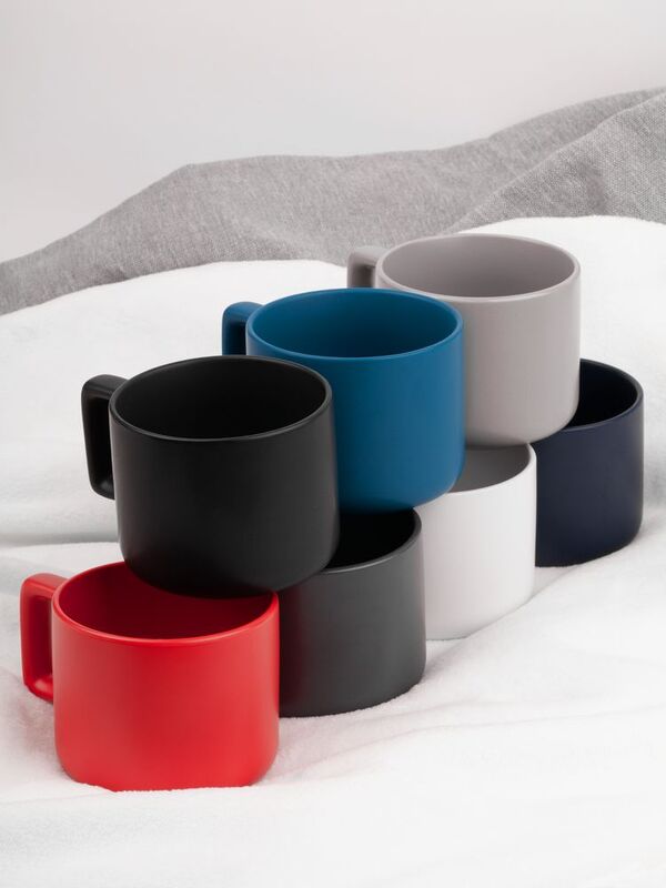 Чашка Jumbo в коробке матовая, светло-серая арт.31114.11