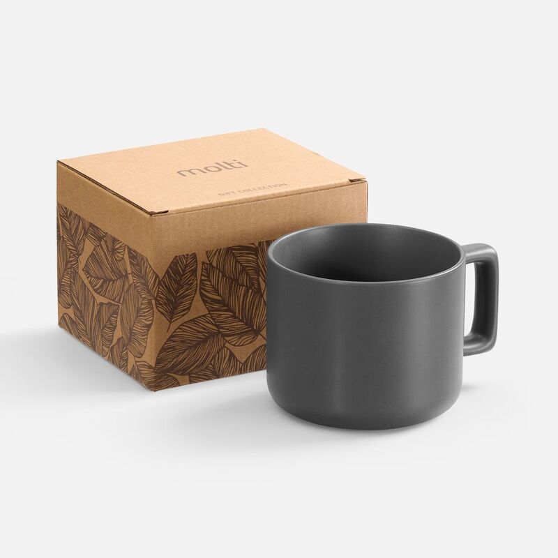 Чашка Jumbo в коробке матовая, темно-серая арт.31114.13