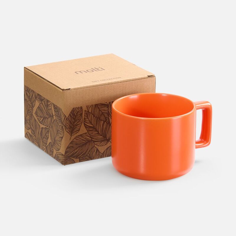 Чашка Jumbo в коробке матовая, оранжевая арт.31114.20