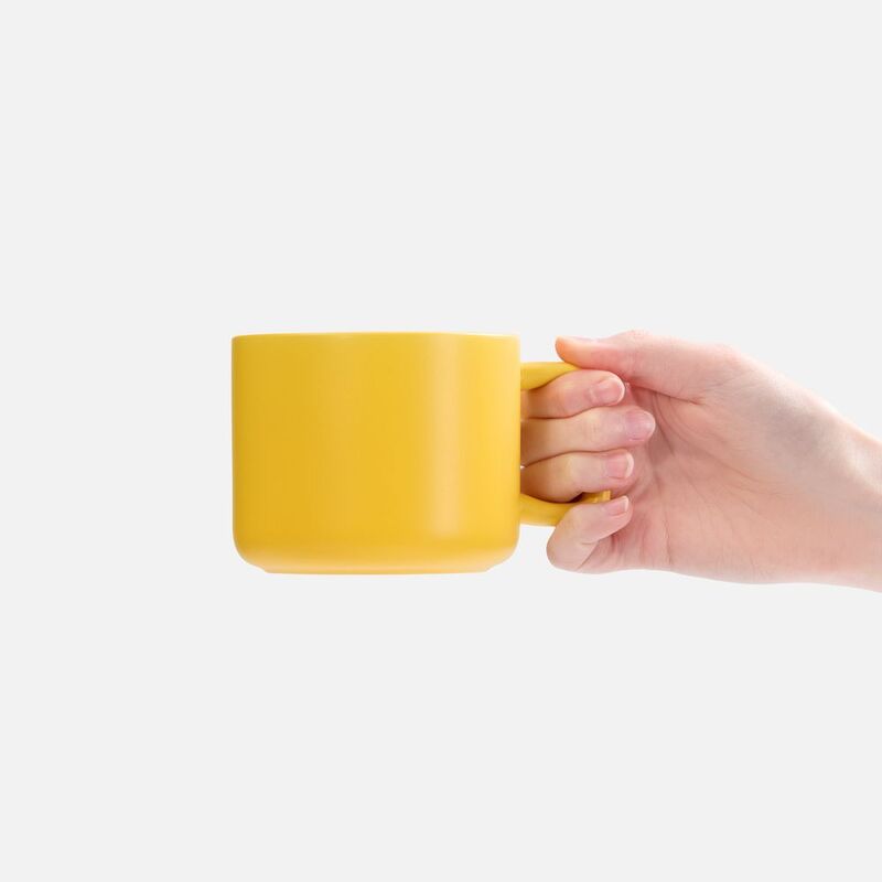 Чашка Jumbo в коробке матовая, желтая арт.31114.80