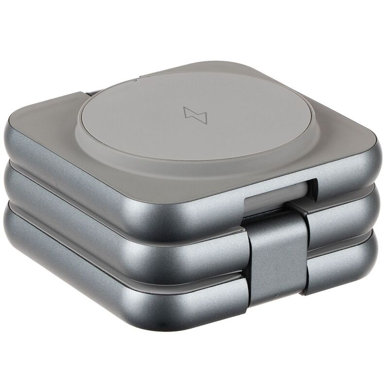 Складная станция беспроводной зарядки Terza, серебристая арт.16930.10