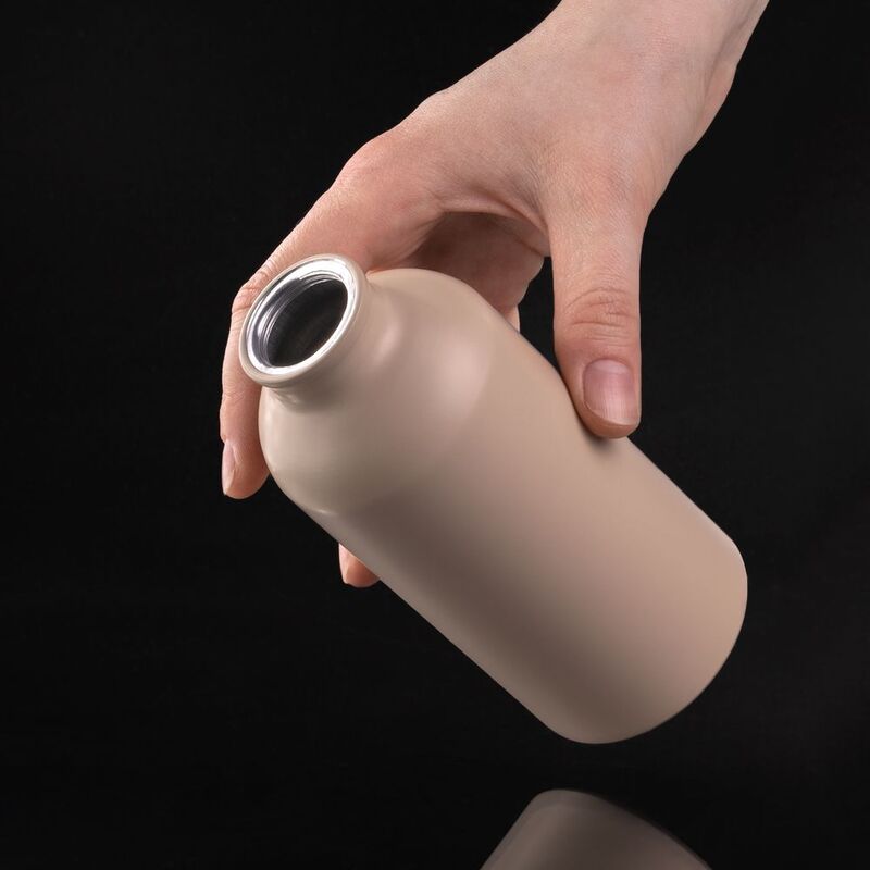 Бутылка для воды Funrun 400, светло-бежевая арт.15423.12