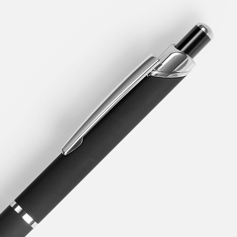 Ручка шариковая Chromos Soft Touch, черная арт.17694.30