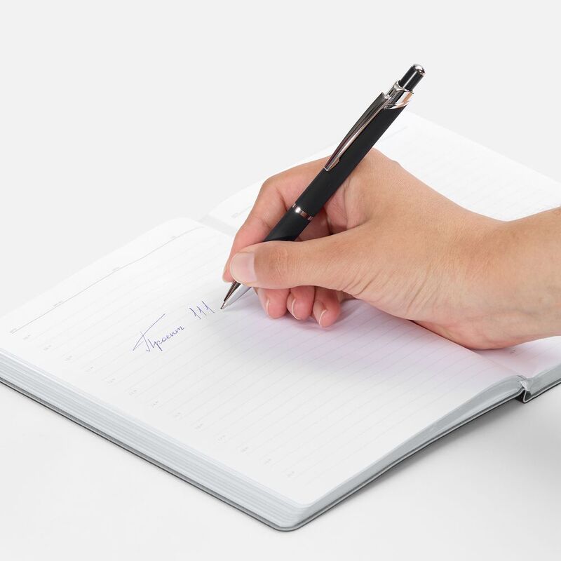 Ручка шариковая Chromos Soft Touch, черная арт.17694.30