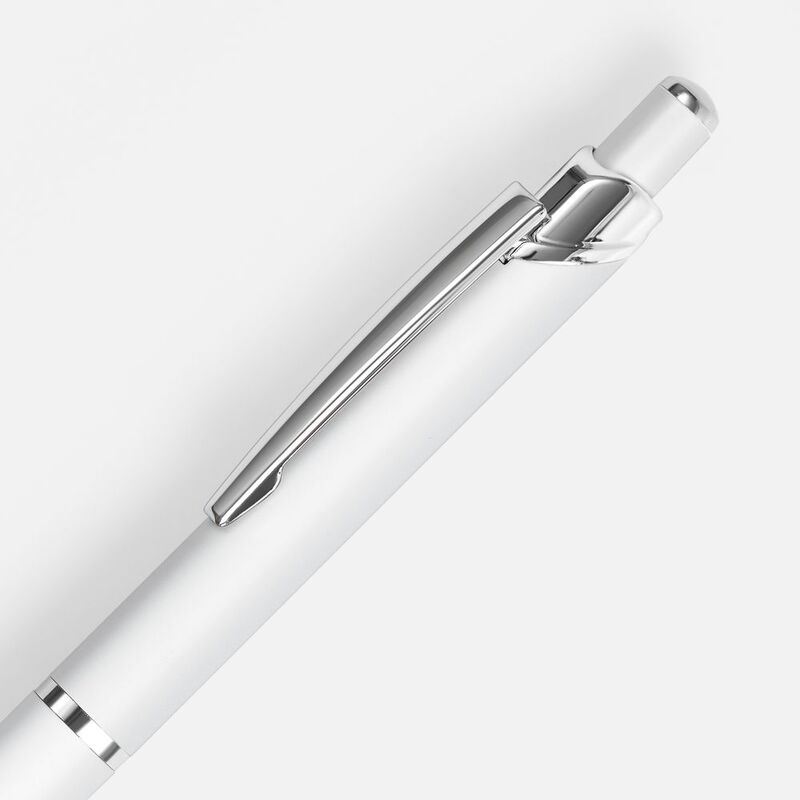 Ручка шариковая Chromos Soft Touch, белая арт.17694.60