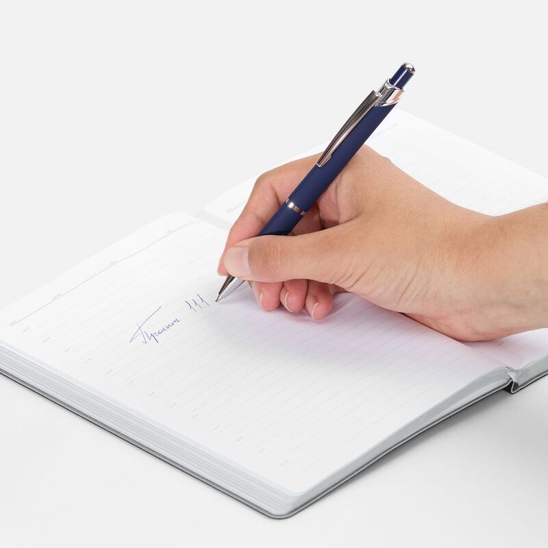 Ручка шариковая Chromos Soft Touch, синяя арт.17694.40