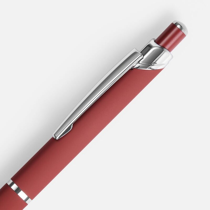 Ручка шариковая Chromos Soft Touch, красная арт.17694.50