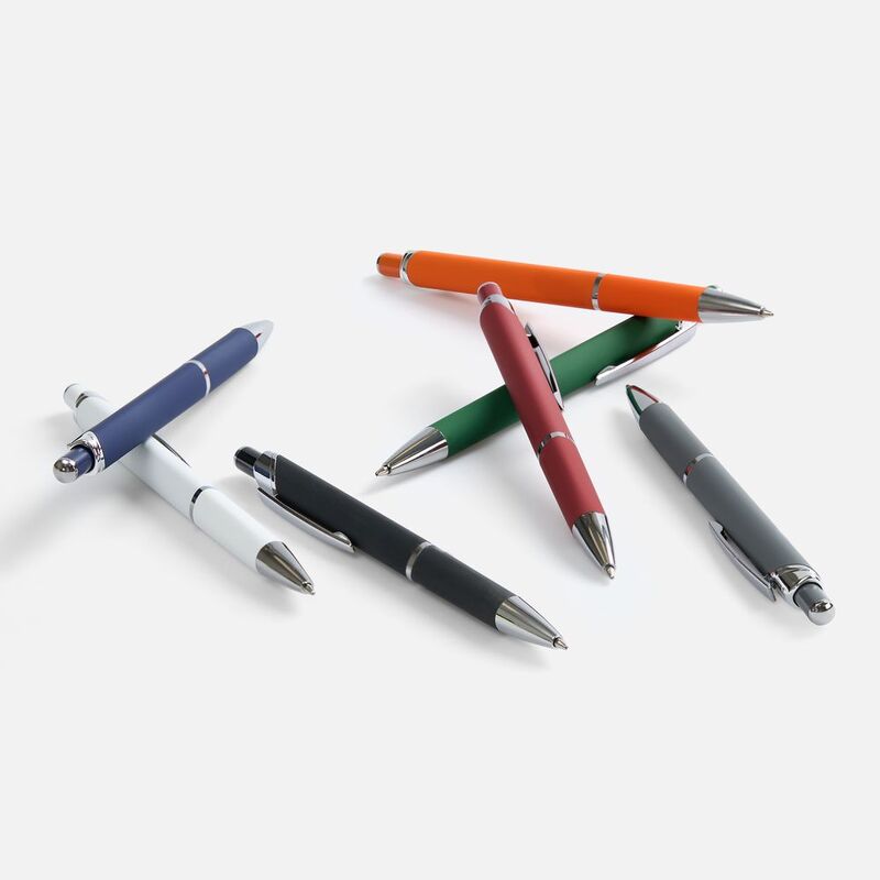 Ручка шариковая Chromos Soft Touch, зеленая арт.17694.90