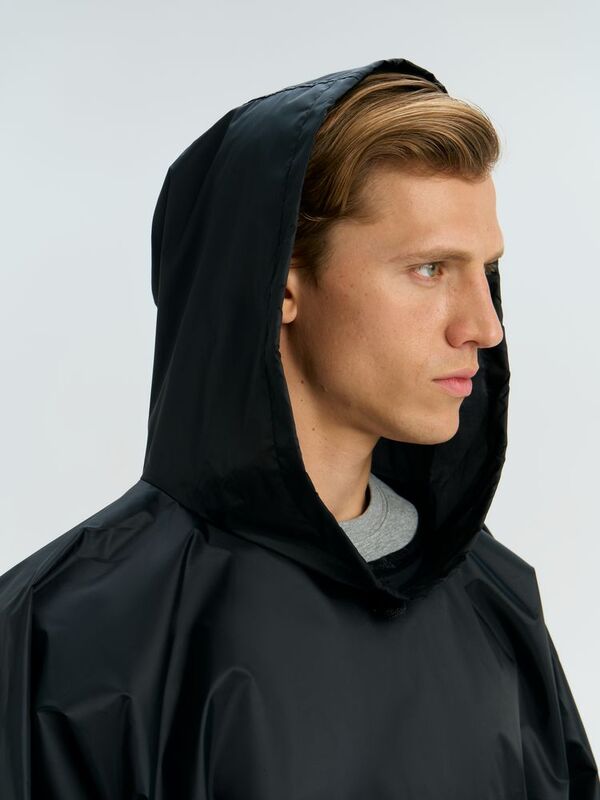 Дождевик-анорак Alatau, укороченный, черный, единый размер арт.16881.30