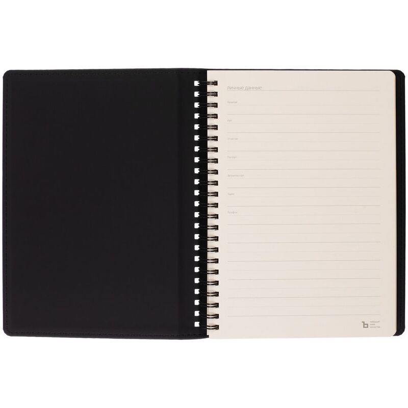 Ежедневник Spring Urban на заказ, недатированный, черный арт.72078.30