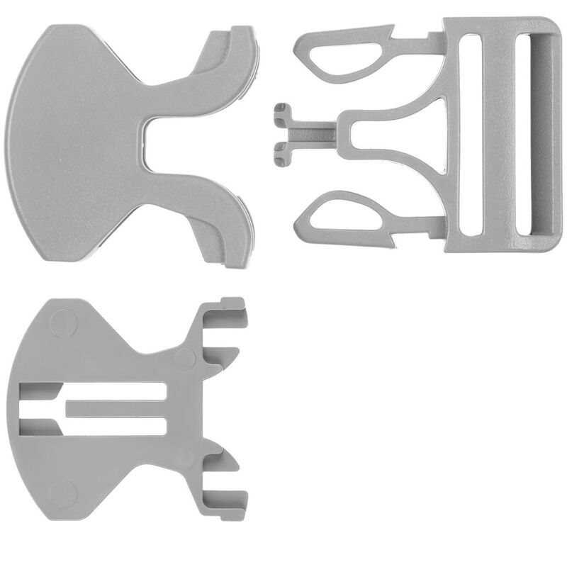 Застежка-пряжка односторонняя Triden, серый арт.18269.10