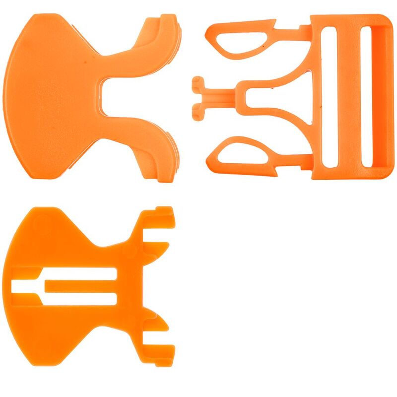 Застежка-пряжка односторонняя Triden, оранжевый неон арт.18269.22