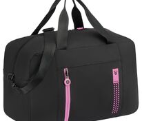 Сумка дорожная Compact Neon, черная с розовым арт.16863.34