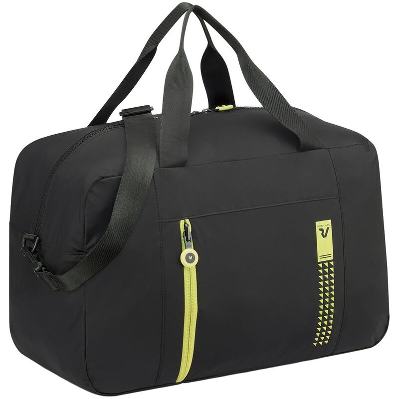 Сумка дорожная Compact Neon, черная с зеленым арт.16863.32