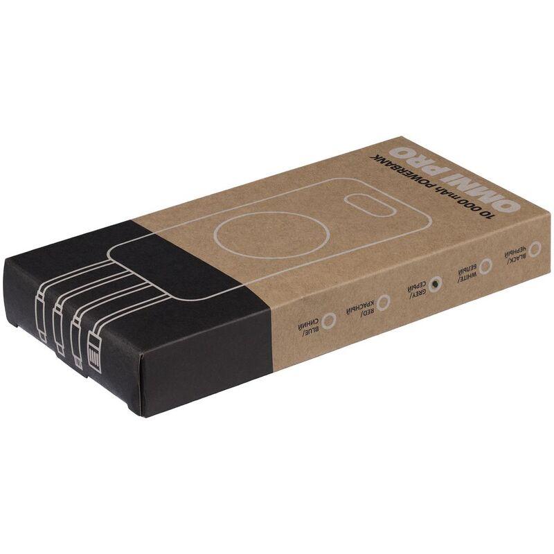 Внешний аккумулятор Omni Pro 10000 мАч, серый арт.25007.10