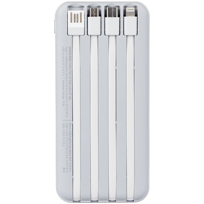 Внешний аккумулятор Omni Pro 10000 мАч, белый арт.25007.60