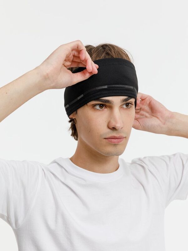 Спортивная повязка утепленная Jogge, черная арт.16846.30