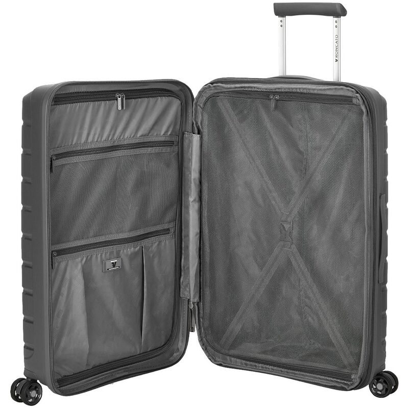 Чемодан Butterfly M, серый арт.16874.10