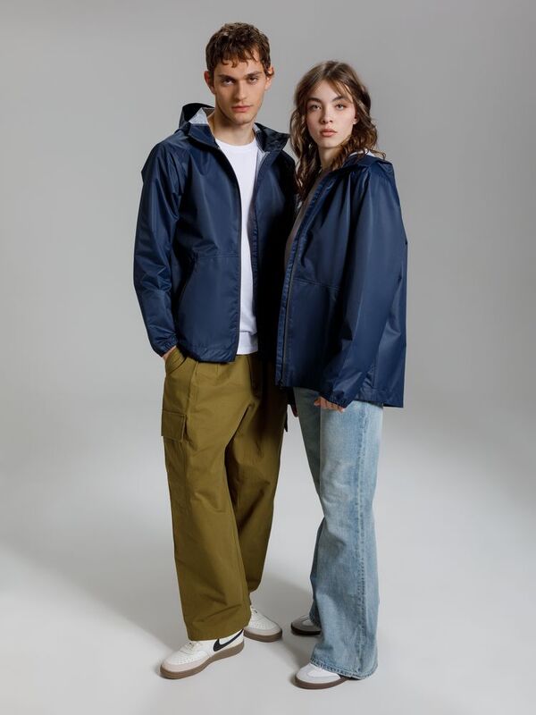 Куртка унисекс Nordvind DWR, темно-синяя арт.17941.40