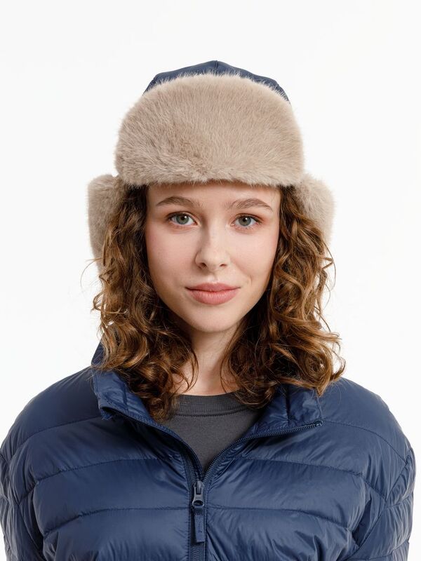 Шапка-ушанка Wasa, темно-синяя арт.17814.40