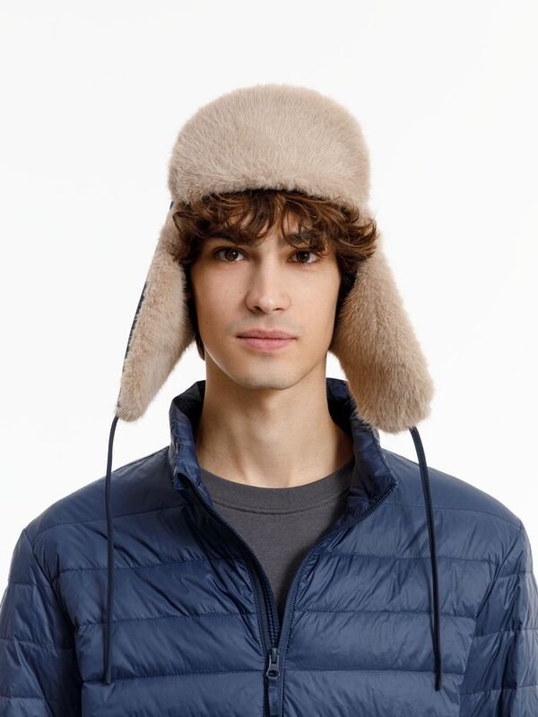 Шапка-ушанка Wasa, темно-синяя арт.17814.40