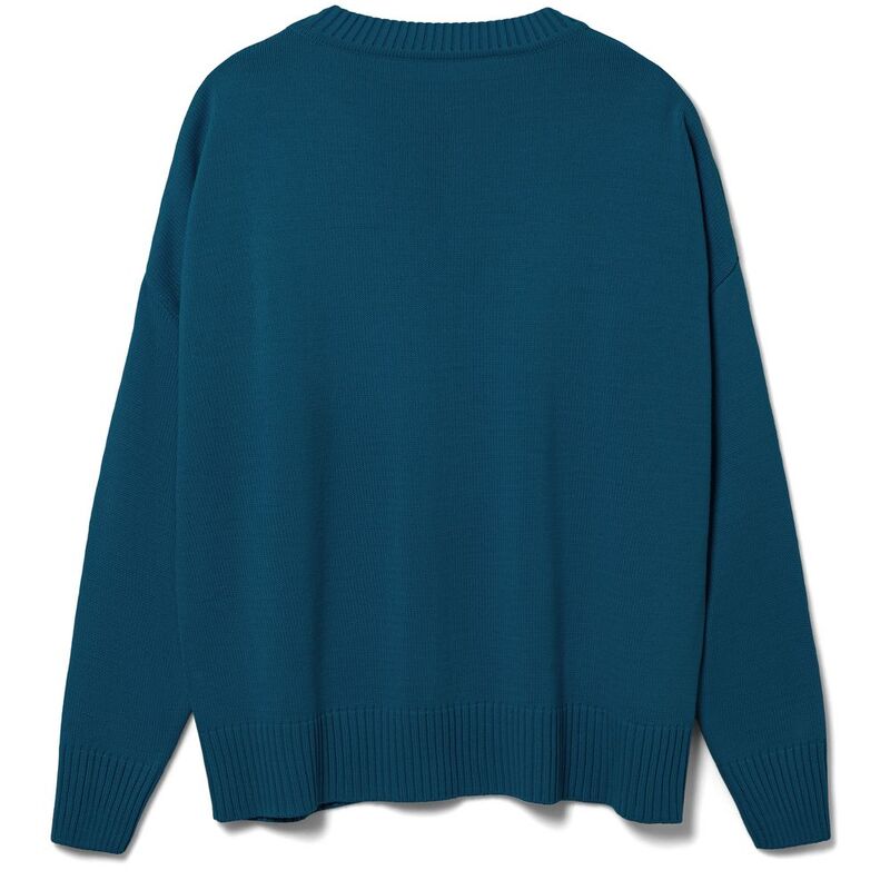 Джемпер оверсайз унисекс Stated в сумке, синий (морская волна) арт.16760.79