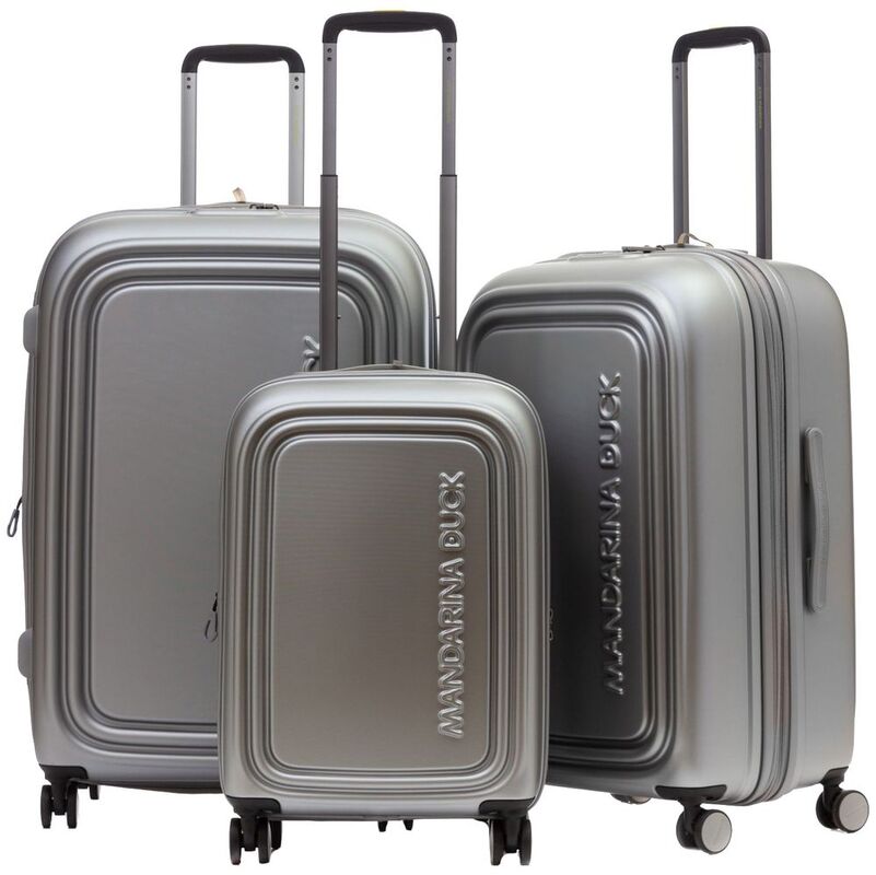 Чемодан Logoduck M, серебристый арт.17422.10