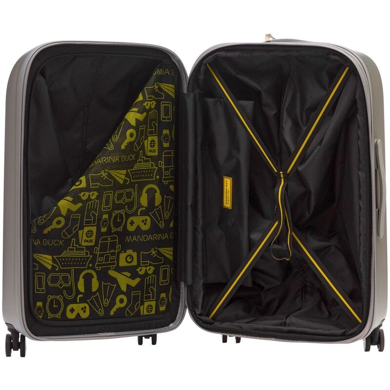 Чемодан Logoduck M, серебристый арт.17422.10