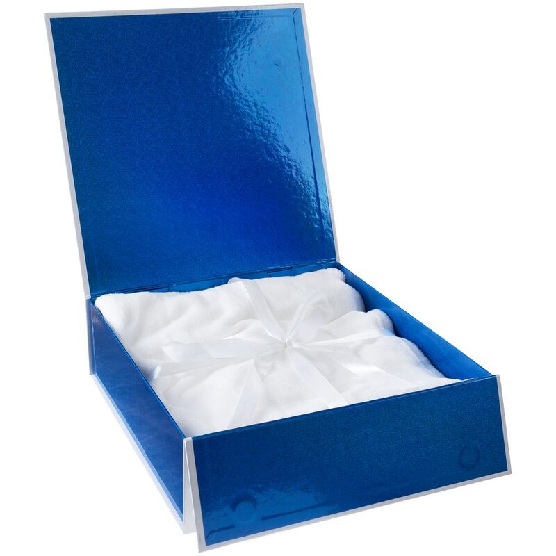 Коробка складная Gallant, L, белая с синим арт.24030.64