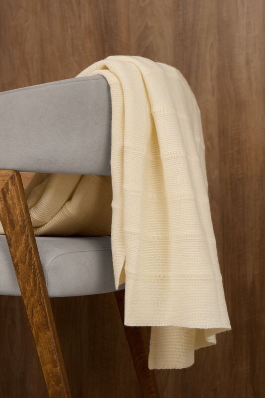 Плед Nessona Alpaca, белый (ванильный) арт.17764.60