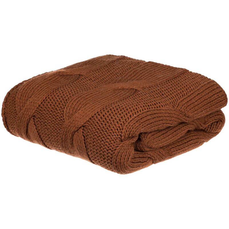 Плед Snefald, коричневый (темное золото) арт.17766.21