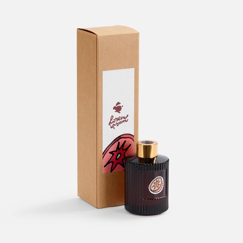 Диффузор ароматический Fragnola, грейпфрут и ветивер, бордовый арт.17355.55