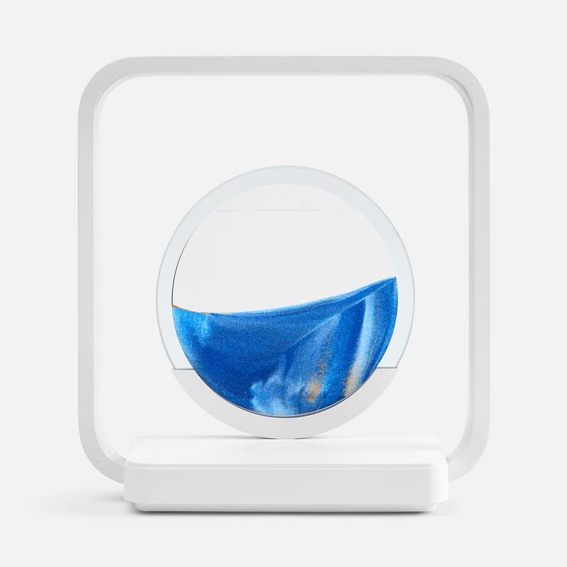 Интерьерный светильник с беспроводной зарядкой Sandflow, белый арт.17279.60