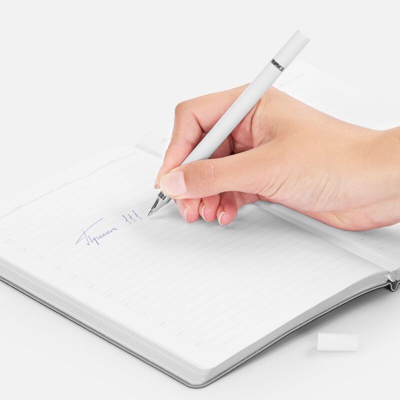 Ручка шариковая и вечный карандаш Diptych, белая арт.20129.60