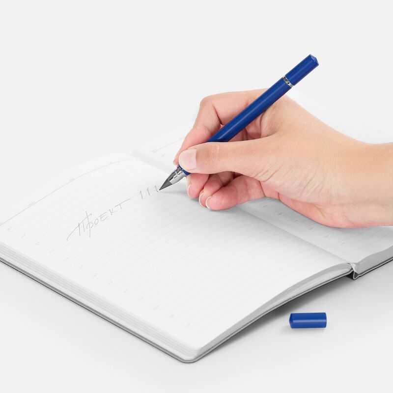 Ручка шариковая и вечный карандаш Diptych, синяя арт.20129.40