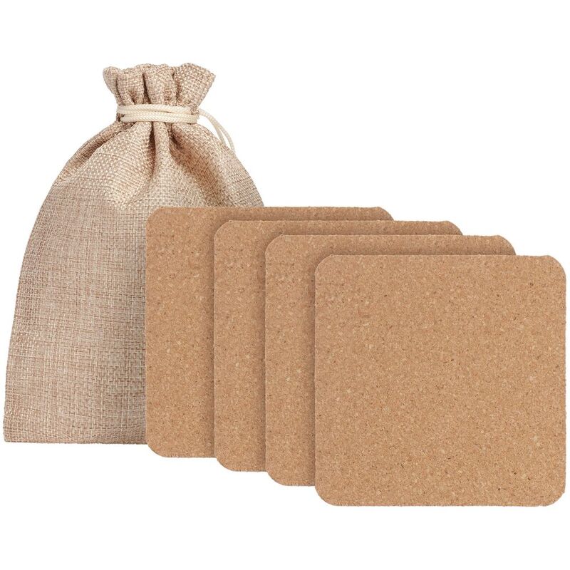 Набор из 4 костеров Suberic, квадрат арт.17347.01